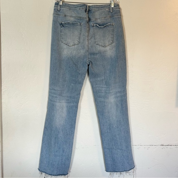 RISEN Los Angeles Women’s High Waisted, Cuffed Baggy Jeans, size 2XL (18) - Picture 3 of 10